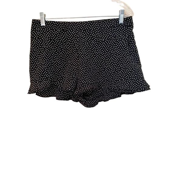 Zara Trafaluc Women's Shorts Size L Black White Polka Dot NWT - Picture 1 of 6